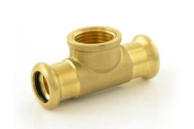 Pressfit - Water - Tee Adaptor - 22mm (Female 1/2\" Center)