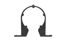 32mm Pipe Support Bracket Black