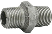 Black Iron - Hex Nipple - 1/4\"