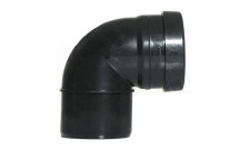 Pushfit Soil - Black - 110mm - Knuckle Bend 90 Spigot