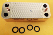 IDEAL DHW HEAT EXCHANGER & 4 O RINGS C95FF