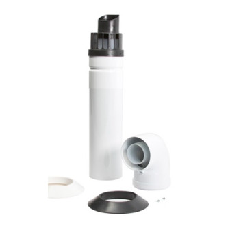 Standard Horizontal Flue Inc. Low Profile Elbow & Fixing Screws