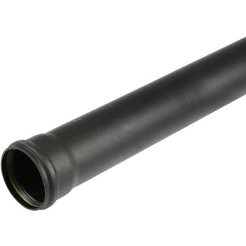 Pushfit Soil - 110mm - Black Pipe - Single Socket - 3M