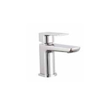 Lunar - Basin Mixer Tap - Square Lever (Inc Waste) - Chrome