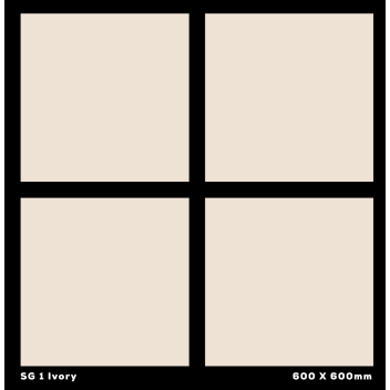 Porcelain - Ivory Sg - 600X600