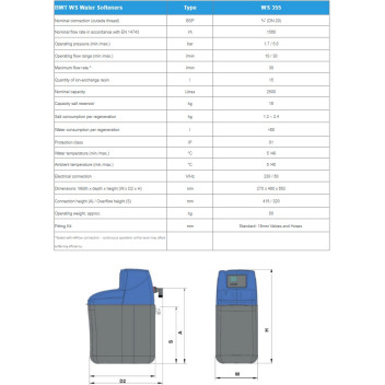 BWT - WS 355 - Water Softner - 14L