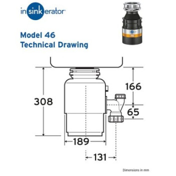 Insinkerator - 46 - Food Waste Disposer (With Air Switch)